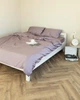 Постільна білизна євро Dushka Home Сатин Люкс 20902 200х220 см блідо-лавандова 4874299 - зображення 3