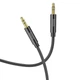 Кабель HOCO AUX audio cable UPA19 аудіо шнур тато тато 1 м сірий - зображення 1