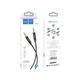 Кабель HOCO AUX audio cable UPA19 аудіо шнур 2 метри сірий - зображення 2