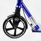 Двухколесный складной самокат Best Scooter, фонарик, амортизатор. Black and dark blue (113218) 4490776 - изображение 8