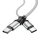 Кабель HOCO Type-C to Type-C Exquisito charging data cable X50 черный 1m 100W - изображение 4