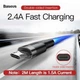 Кабель Micro USB BASEUS cafule |2.4A, 1M| (CAMKLF-B09) 4757496 - изображение 5