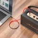 Кабель mini jack 3,5 на 3,5 HOCO UPA16 mini jack 3,5mm AUX audio cable (1m). Red-Black - зображення 4