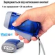 Фонарик ручной светодиодный с динамо машиной Watton WT-092 вечный динамо-фонарь 4567402 - изображение 3