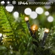 Гірлянда нитка 6м на 100 LED лампочок світлодіодна чорний провід 8 режимів роботи Жовтий - зображення 3