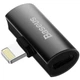 Адаптер Baseus iP Dual iP Female Audio Adapter L46, Black (CAL46-01) 4772507 - зображення 4