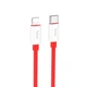 Кабель HOCO X87 силиконовый гибкий Type-C to Lightning 1m красный - изображение 2
