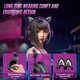 Навушники ігрові з вушками котячими ONIKUMA X11 Gaming CAT with LED фіолетові - зображення 5