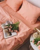 Постільна білизна сімейна Dushka Home Варена бавовна 20507 160х215х2 см персикова 4722119 - зображення 3