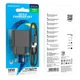 Сетевое зарядное устройство для телефона блок Borofone кабель Micro USB Erudite BAS12A |1USB, 18W/3A, QC3.0| - зображення 5