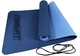 Коврик для йоги и фитнеса EasyFit TPE+TC 6 мм двухслойный синий-голубой 4634930 - изображение 1