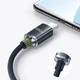 Кабель USB Type C до USB C потужністю 120 Вт та струмом 6 А в тканинному оплетенні для швидкого заряджання, чорний (87234956) - зображення 2
