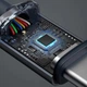 Кабель USB Type C до USB C потужністю 120 Вт та струмом 6 А в тканинному оплетенні для швидкого заряджання, чорний (87234956) - зображення 5