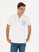 Поло длинное мужское Pierre Cardin G021SZ011-000-2047304(beyaz) XXL Белое (8683857791479) - изображение 1