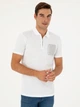 Поло длинное мужское Pierre Cardin G021SZ011-000-2047304(beyaz) XXL Белое (8683857791479) - изображение 4