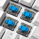 Клавіатура дротова Sharkoon PureWriter TKL RGB Kailh Blue USB White (4044951034291) - зображення 3