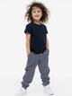 Детские брюки-джоггеры для девочки H&M 060924086_blue 110 см Синие с голубым (6666000319074) - изображение 3