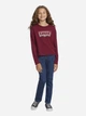 Дитячий лонгслів для дівчинки Levi's 875211466 122 см Бордовий (1159807973) - зображення 3