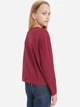 Дитячий лонгслів для дівчинки Levi's 875211466 122 см Бордовий (1159807973) - зображення 5