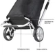 Сумка-візок ShoppingCruiser Foldable Black (604320) - зображення 5