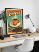 Вінтажний кавовий постер / Кава / Coffee / Ретро-плакат / Вінтаж - изображение 1