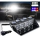 Стробоскоп спец сигнал для авто S 24 RB/W NEW на присоске red blue white M20711 - изображение 1