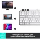 Клавіатура Logitech MX Keys Mini для Mac Wireless Illuminated Pale Grey (920-010526) - зображення 9