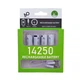 Акумулятор 14250 3.7V з роз'ємом TYPE-C 300 mAh ціна за блістер — 4 штуки + кабель TYPE-C - зображення 1