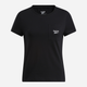 Koszulka damska bawełniana Reebok Identity Small Logo Tee 100031101 L Czarna (4066762941100) - obraz 5