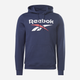 Bluza z kapturem męska ocieplana Reebok Identity Big Logo Fleece Hoodie 100050291 2XL Granatowa (4066751080575) - obraz 1