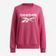 Світшот на флісі утеплений жіночий Reebok Identity Big Logo Fleece Crew 100205764 L Рожевий (1200143878484) - зображення 1