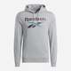 Худі утеплене чоловіче Reebok Identity Big Logo Fleece Hoodie 100206026 2XL Сіре (1200143879719) - зображення 1