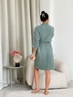Халат женский COSY кимоно из муслина S темно-оливковый M11 - изображение 2