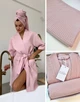 Подарочный набор Barbie от COSY Халат кимоно L с полотенцем (розовый) в коробке (P-112+Cb111/L) - изображение 3