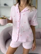 Женская муслиновая пижама розовые Сердца COSY шорты+рубашка XL розовая M106PS1 - изображение 6
