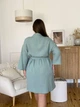Женский халат-кимоно для беременных COSY из муслина XL, темно-оливковый (V-M11/XL) - изображение 2