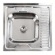Кухонная мойка из нержавеющей стали Platinum ПОЛИРОВКА 6060 L (0,7/160 мм) - изображение 1
