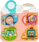 Игрушка музыкальная Baby Team Пазл-сортер Транспорт Розовый (8648_транспорт рожевий) - изображение 1