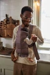 Кенгуру-перенесення BabyBjorn Mini Cotton Dark purple, 7317680210340 - зображення 4