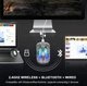Геймерська акумуляторна, бездротова (Bluetooth + 2,4G), безшумна миша Attack Shark X2, PixArt PAW3212, RGB, колір чорний (X2B) - зображення 4