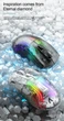 Геймерська акумуляторна, бездротова (Bluetooth + 2,4G), безшумна миша Attack Shark X2, PixArt PAW3212, RGB, колір чорний (X2B) - зображення 7