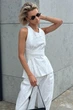 Стильний костюм Jadone Fashion Макі Велет XS білий - зображення 4