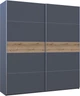 Шкаф купе Doros G-Caiser Графит/Графит вставка Дуб Эвок 2 ДСП /5 частей 220х60х240 (44900285) - изображение 1