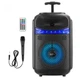Портативная Bluetooth колонка RIAS RX-8188 8" RGB чемодан с караоке 1800 mAh 10W Black (3_05102) - изображение 1