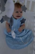 Дитячий обважений спальник LULLABOO XS 74 см 0-6 місяців Блакитний - зображення 1