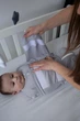 Дитячий обважений спальник LULLABOO XS 74 см 0-6 місяців Сірий - зображення 3