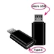 Адаптер перехідник Type-C - Micro USB Black - изображение 1