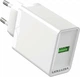Зарядний пристрій Vention 1xUSB 18W (USB-A) QC3.0 Білий (FABW0-EU) - зображення 1