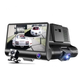 Видеорегистратор с 3 камерами Car DVR WDR Clefers - FullHD 1080P - Экран 4" - Ночной режим, Парковка, Стабилизация (509850х3) - изображение 1