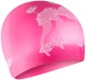 Шапка для плавання Speedo SLOGAN PRT CAP JU/JF/JM (8-0838616719) рожевий, білий Діти OSFM (5059937567402) - зображення 1